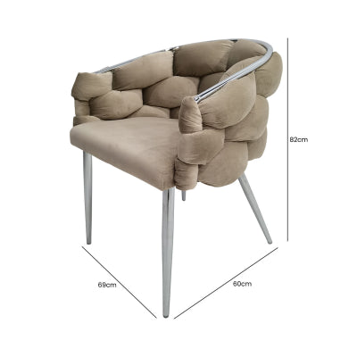 Denny Velvet Dining Chair